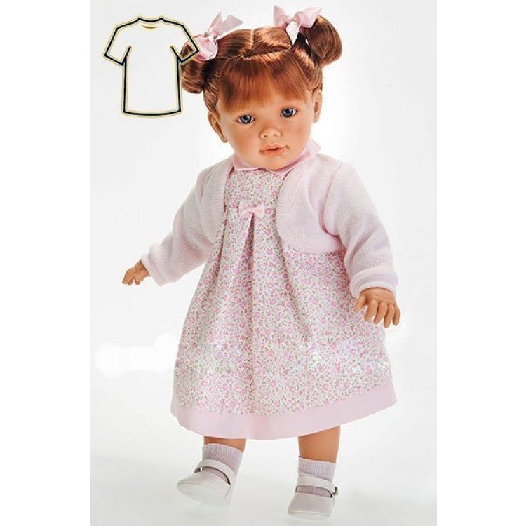 Tenue de poupée Antonio Juan - Robe et veste à fleurs - 55 cm