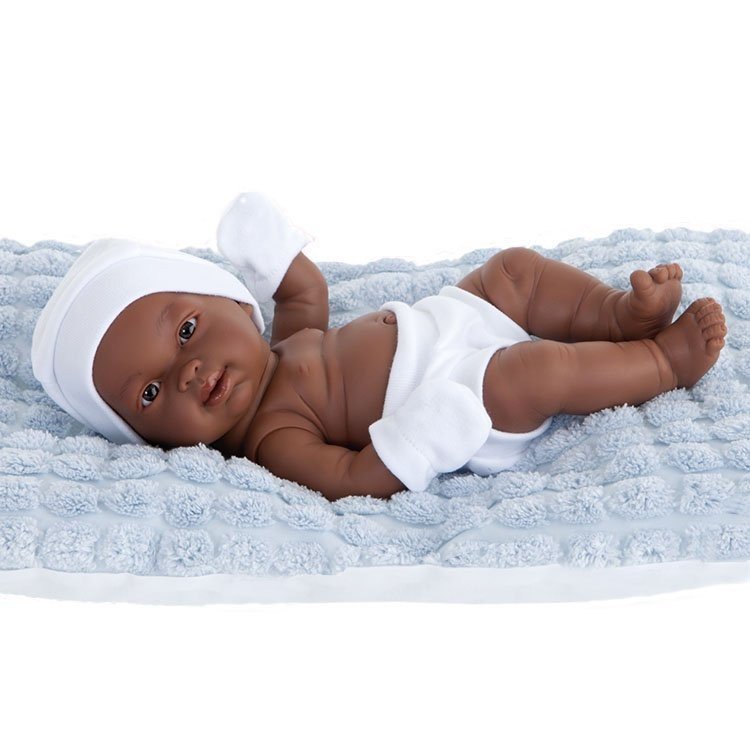 Poupée Antonio Juan 26 cm - Oreiller Pitu garçon noir