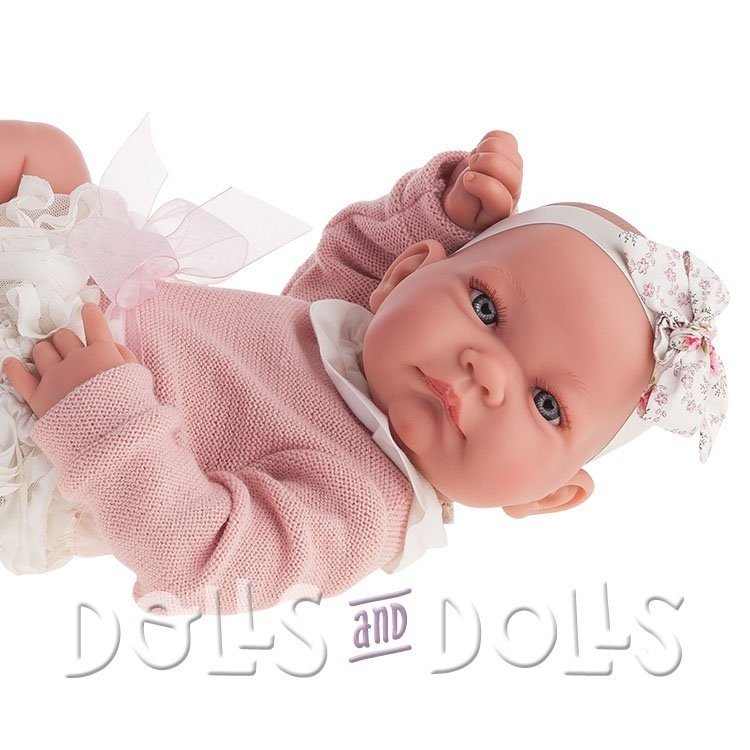Poupée Antonio Juan 42 cm - Poupée nouveau-née fille Nica avec culotte