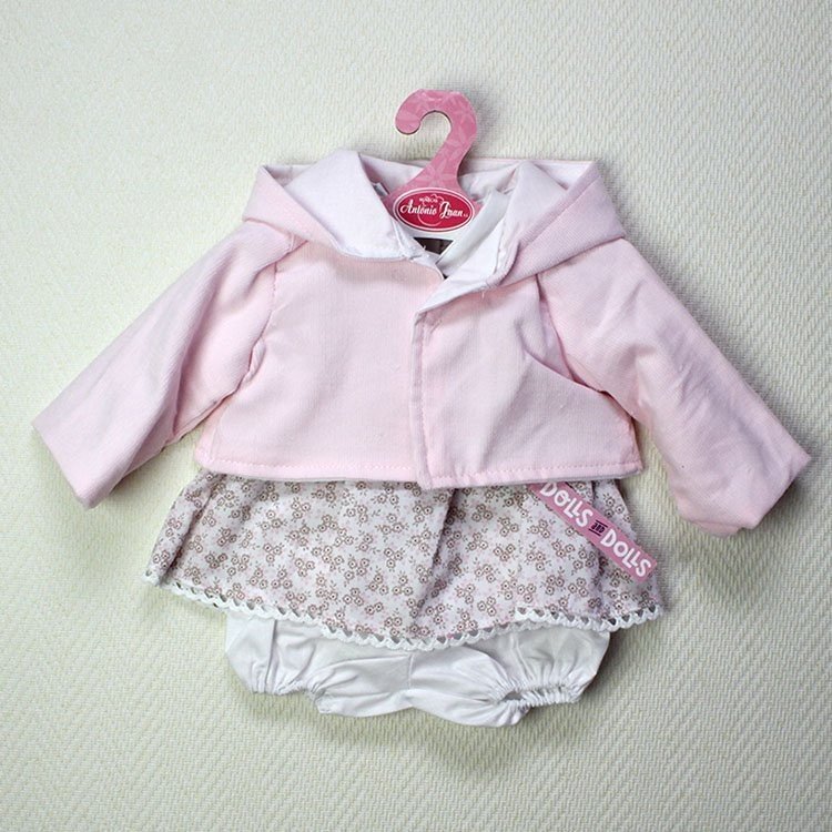 Tenue de poupée Antonio Juan - Robe fleurie avec veste rose 40-42 cm