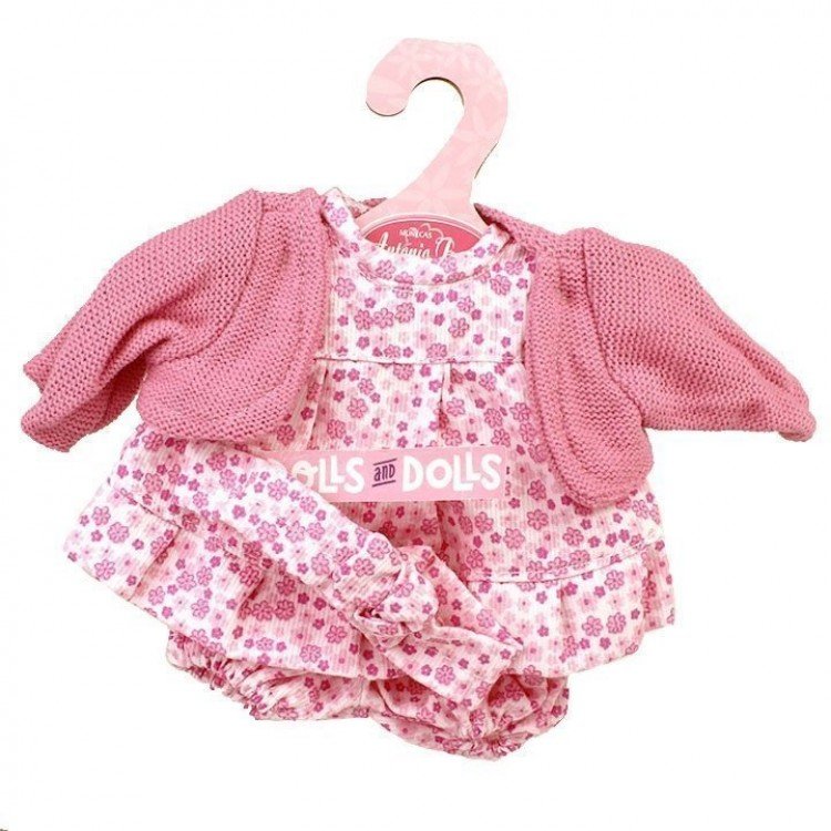 Tenue de poupée Antonio Juan 26-27 cm - Tenue rose avec serre-tête