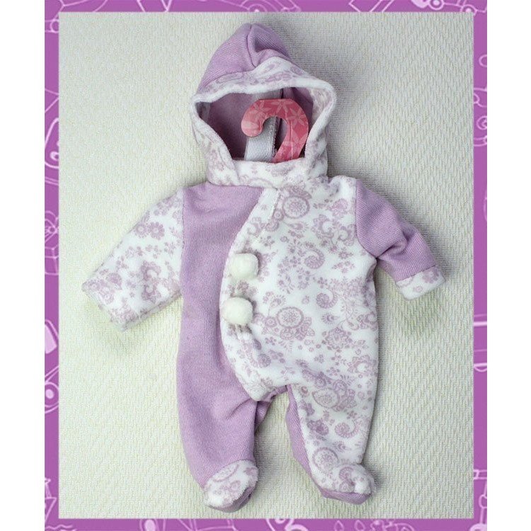 Pyjama lilas motif floral 26-27 cm