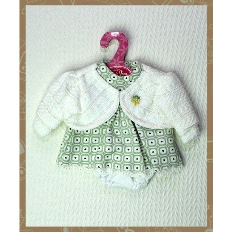 Robe cuadros corazones con chaqueta 33-34 cm