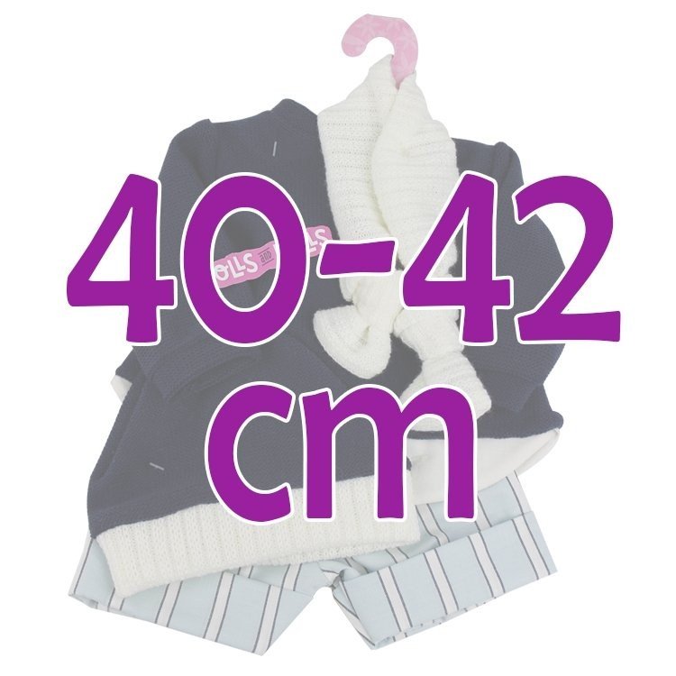 Tenue de poupée Antonio Juan 40-42 cm - Tenue marine avec bonnet et écharpe