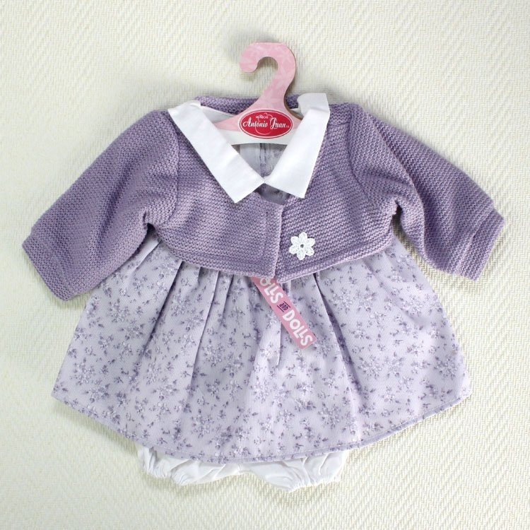 Tenue de poupée Antonio Juan - Robe fleurs lilas avec veste 40-42 cm