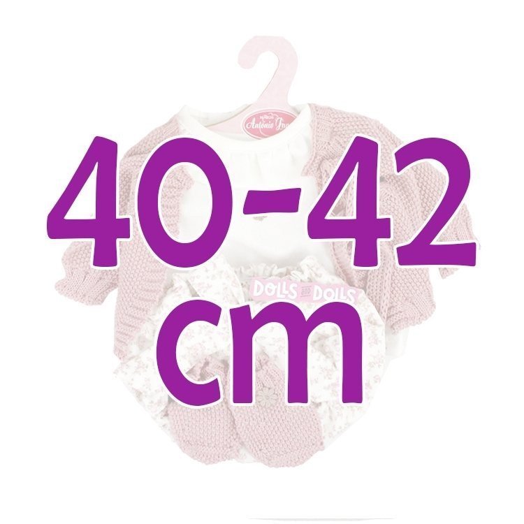 Tenue de poupée Antonio Juan 40-42 cm - Collection Sweet Reborn - Tenue imprimée de fleurs avec chaussons