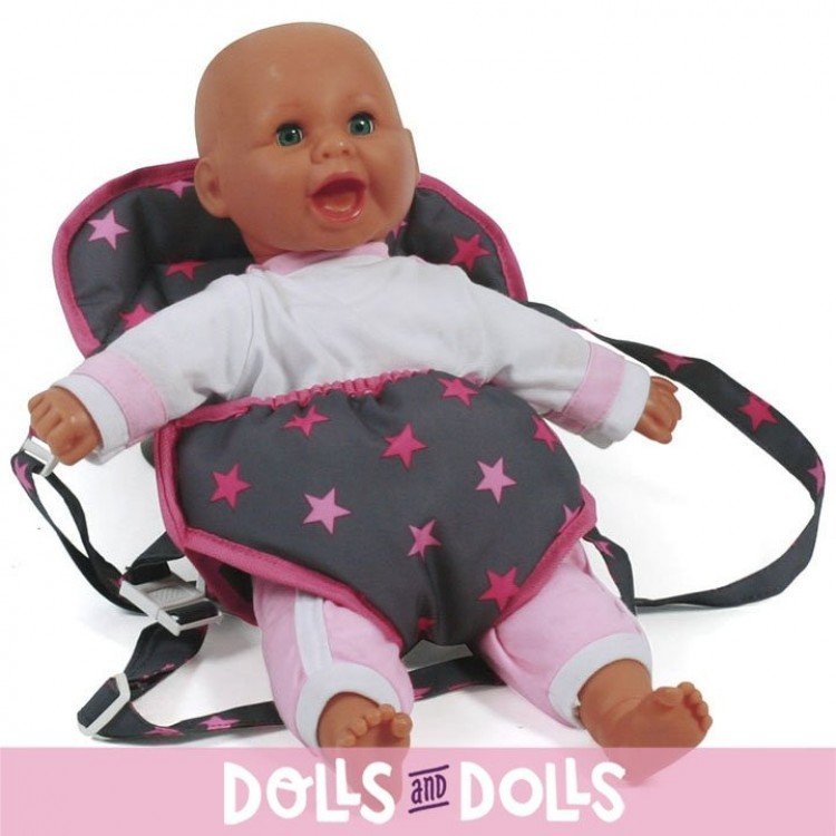 Porte-bébé poupée - Bayer Chic 2000 - Étoiles fuchsia