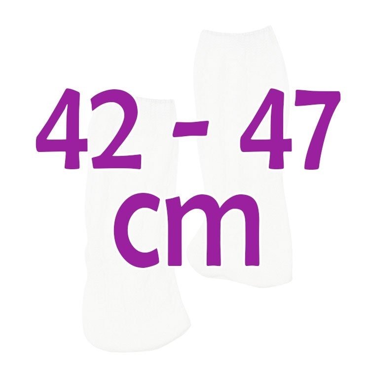 Compléments pour poupée Así 42 à 47 - Chaussettes blanches