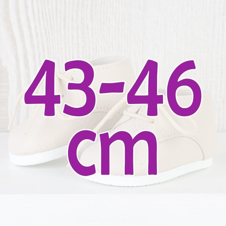 Compléments pour poupée Así 43 à 46 cm - Chaussures beiges pour poupée María, Pablo, Leo et série limitée