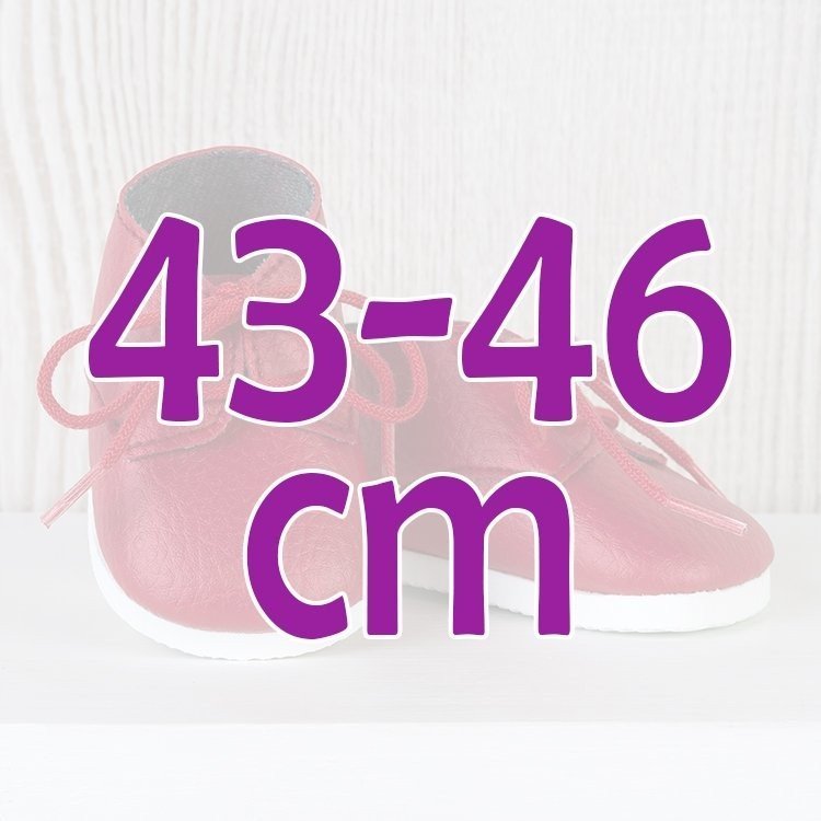 Compléments pour poupée Así 43 à 46 cm - Chaussures rouges pour poupée María, Pablo, Leo et série limitée