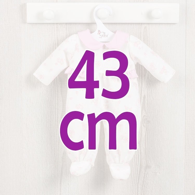 Tenue de poupée Así 43 cm - Pyjama imprimé ours et lunes pour María