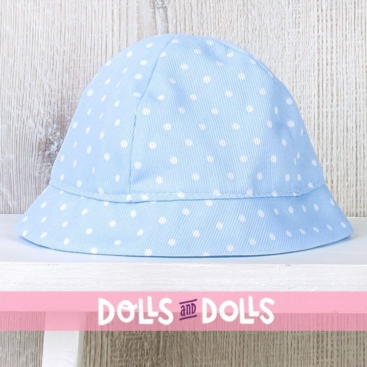Tenue pour poupée Así 43 cm - Barboteuse bleu clair à pois blancs pour poupée Pablo