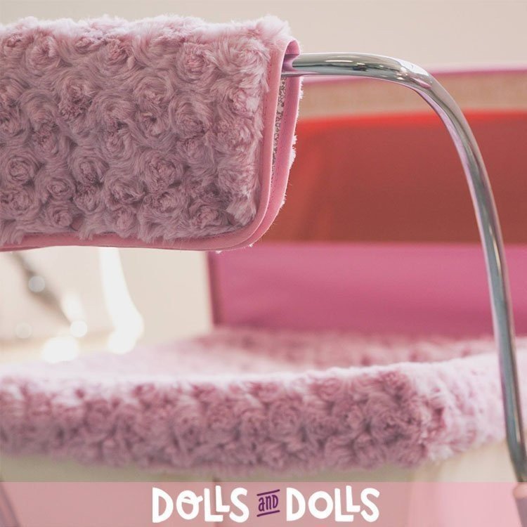 Kit hiver rose pour landau de poupée Bebelux