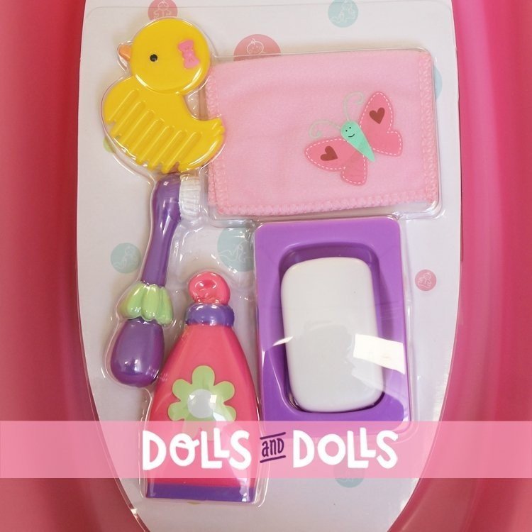 Accessoires pour poupées Berenguer - Baignoire avec 5 accessoires