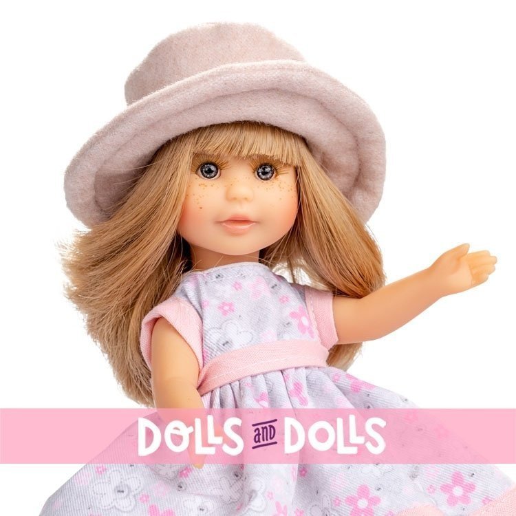 Poupée Berjuan 22 cm - Boutique dolls - Irene blonde avec placard et manteau