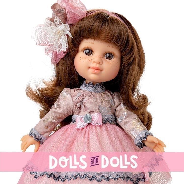 Poupée Berjuan 35 cm - Boutique dolls - Ma fille brune avec une robe en tulle