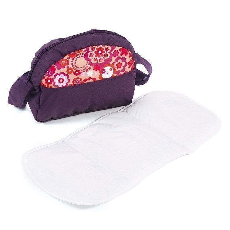 Housse pour landau Bayer Chic 2000 - Motif violet et orange