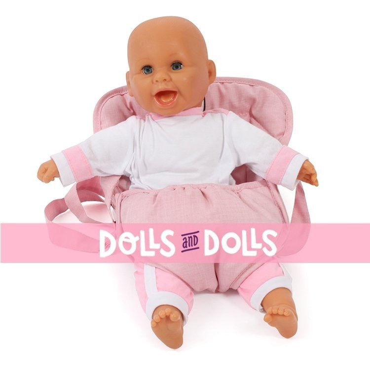 Porte-bébé poupée - Bayer Chic 2000 - Rose-gris