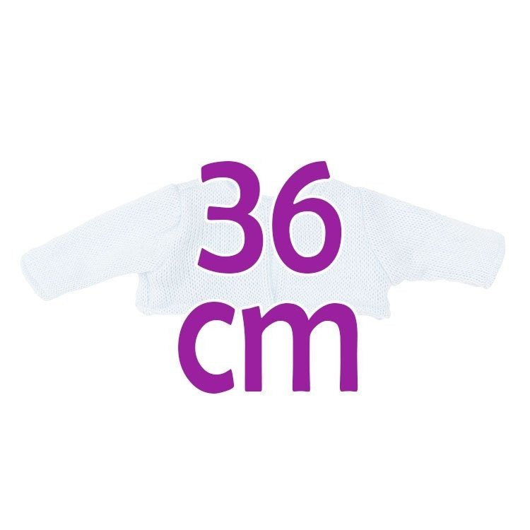 Compléments pour poupée Así 36 cm - Veste tricotée bleu clair pour poupée Koke