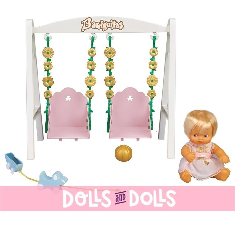 Accessoires pour poupée Barriguitas Classic 15 cm - Balançoire avec figurine bébé