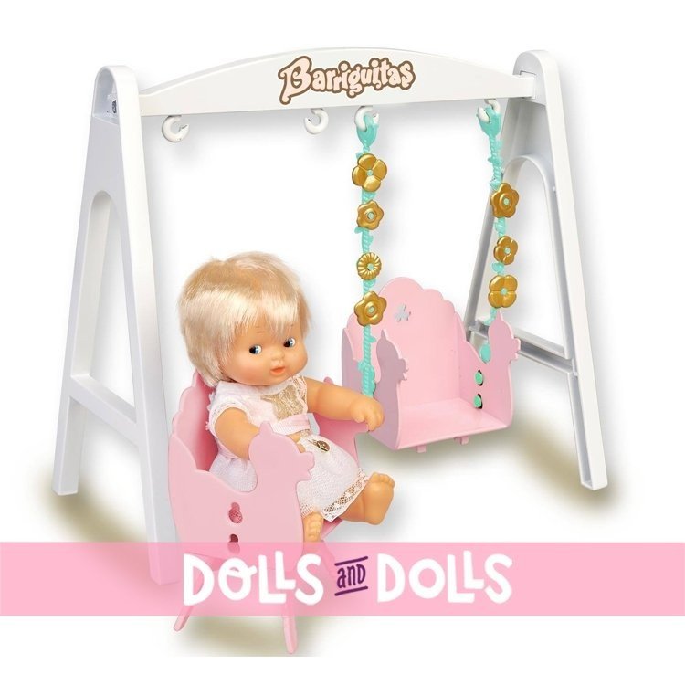 Accessoires pour poupée Barriguitas Classic 15 cm - Balançoire avec figurine bébé