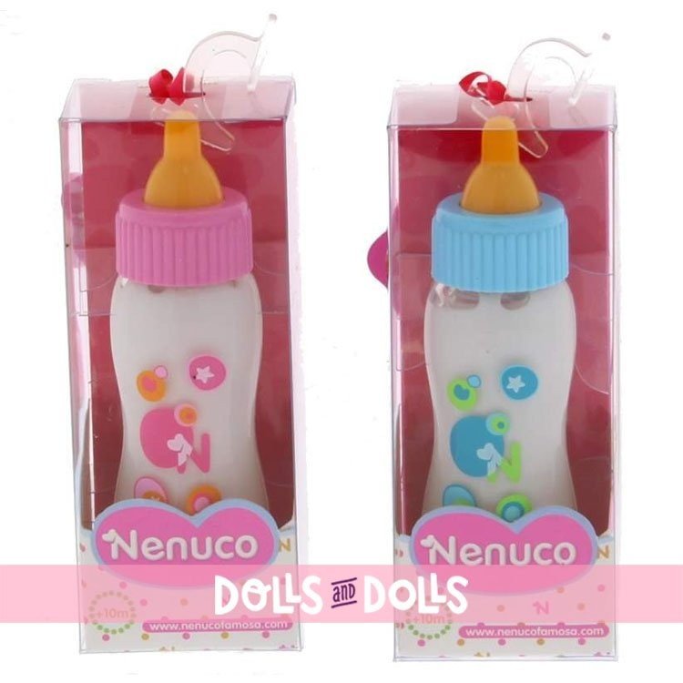 Compléments pour poupée Nenuco - Ensemble de deux biberons magiques avec du  lait - Dolls And Dolls - Boutique de Poupées de collection