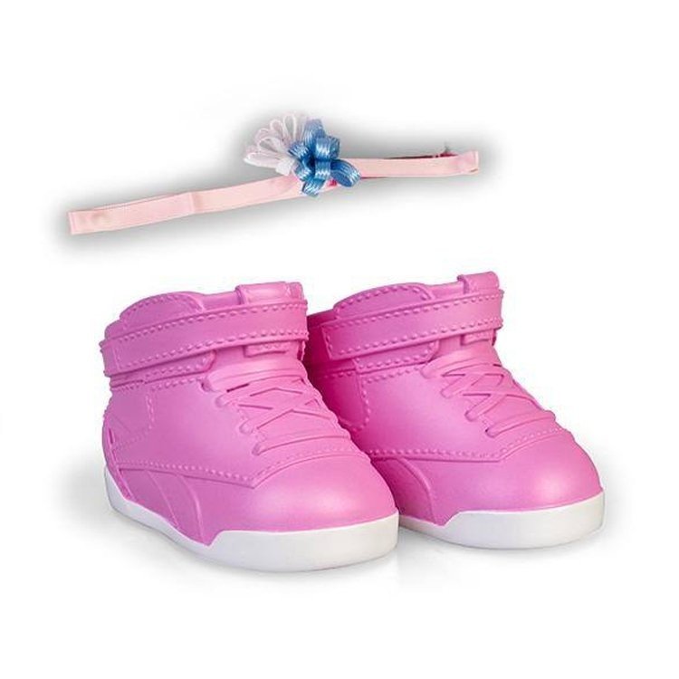 Chaussures et accessoires pour poupée Nenuco 35 cm - Baskets roses avec bandeau