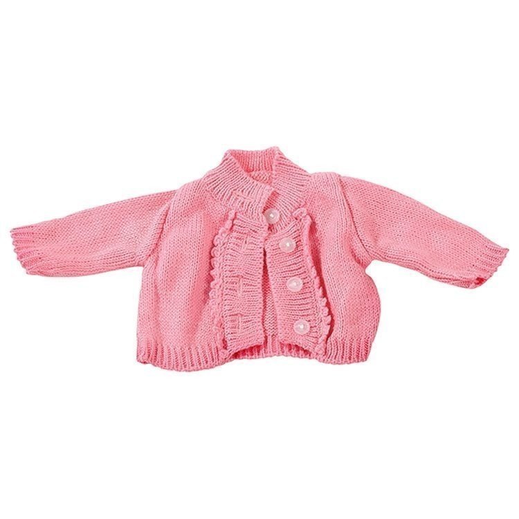 Tenue pour poupée Götz 42-50 cm - Cardigan tricot rose