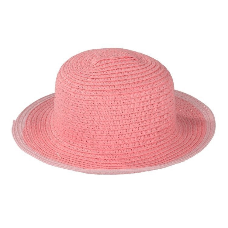 Compléments pour poupée Götz 42-50 cm - Chapeau de paille rose