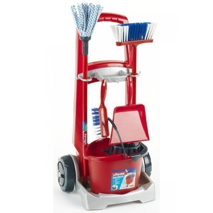 Klein 6741 Chariot de nettoyage de jouets Vileda Dolls And Dolls Boutique de Poupees de collection