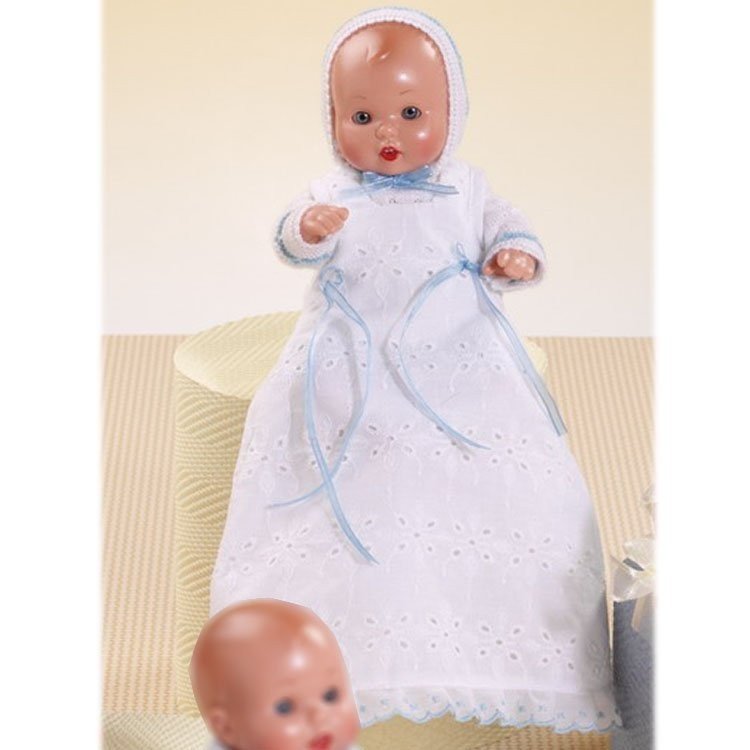 Mini poupée bébé Juanín 20 cm - Avec robe blanche