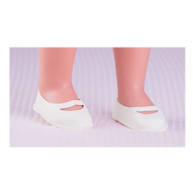Compléments de poupées Miel de Abeja - Chaussures blanches pour poupées Carolina