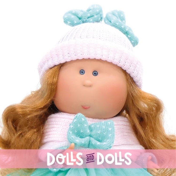 Poupée Nines d'Onil 30 cm - Mia rousse avec tutu turquoise