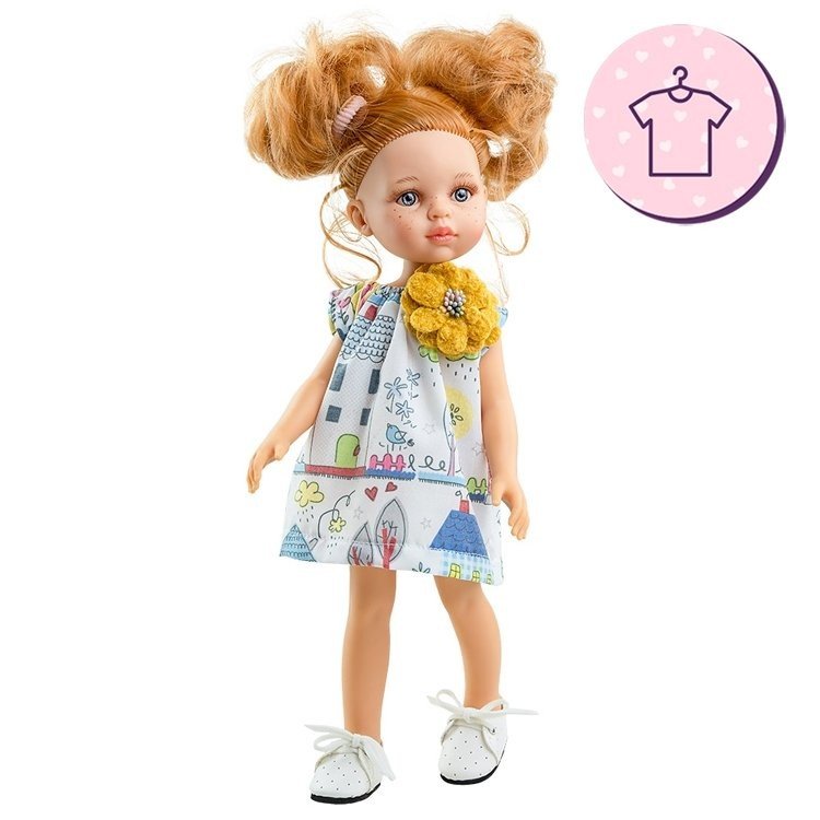 Ensemble pour poupée Paola Reina 32 cm - Las Amigas - Robe imprimée Dasha
