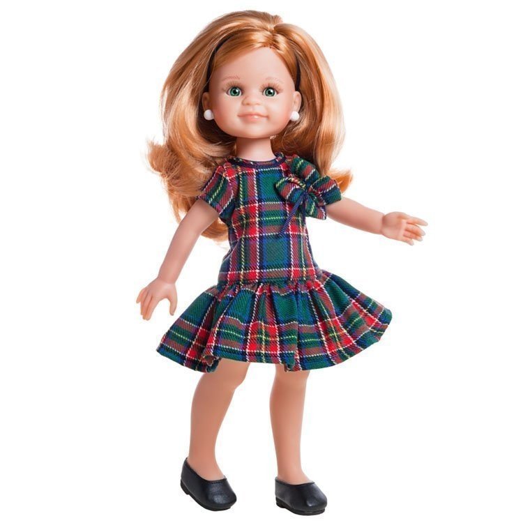 Poupée Paola Reina 32 cm - Las Amigas - Claire avec robe à carreaux