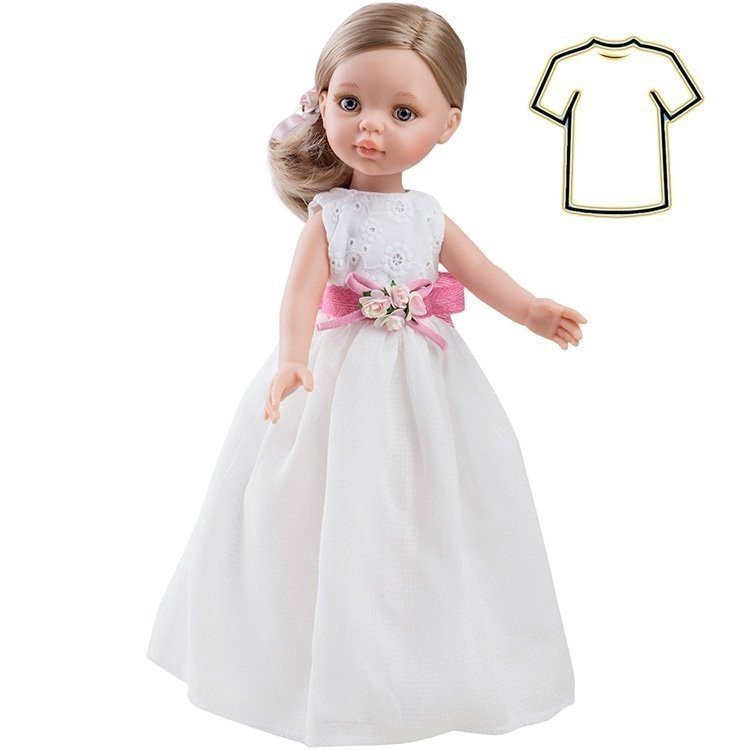 Tenue de poupée Paola Reina 32 cm - Las Amigas - Robe de communion pour Carla