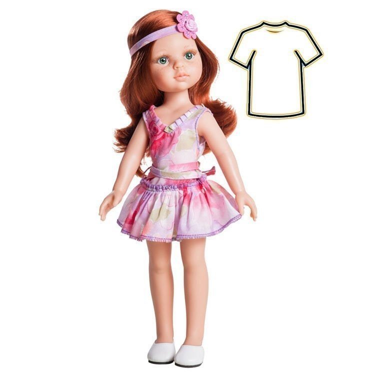 Ensemble de poupée Paola Reina 32 cm - Las Amigas - Robe à fleurs Cristi