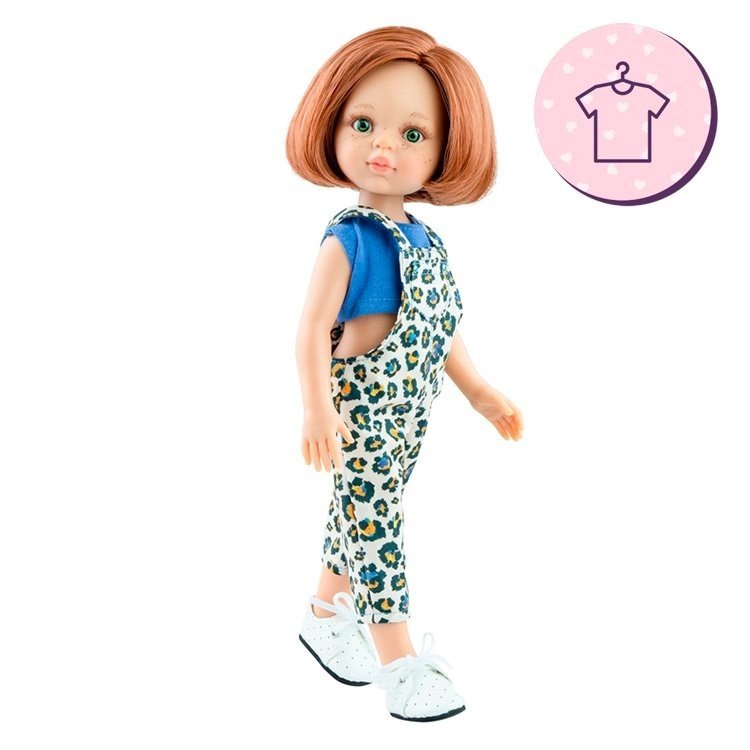 Ensemble pour poupée Paola Reina 32 cm - Las Amigas - Tenue Cristi avec combinaison "Animal Print"