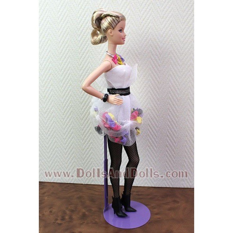 Support de poupée en métal 2290 en lilas pour type Barbie