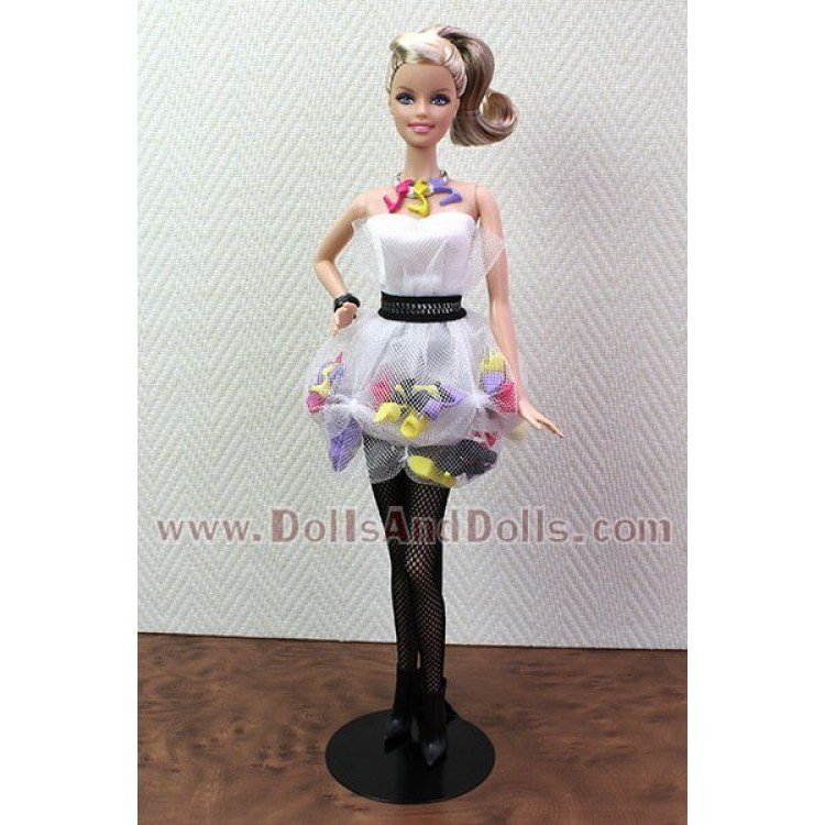 Support de poupée en métal 2275 en noir pour type Barbie
