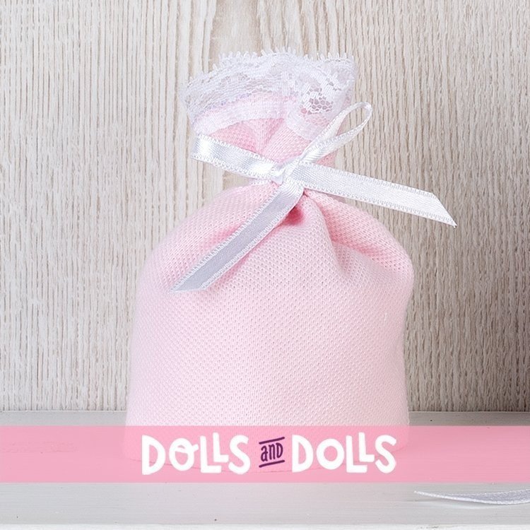 Tenue pour poupée Así 20 cm - Barboteuse blanche et couverture étoiles roses pour poupée Bomboncín