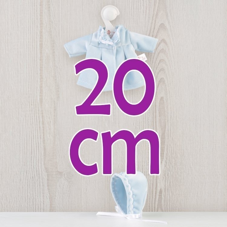 Tenue pour poupée Así 20 cm - Manteau en velours bleu pour poupée Bomboncín