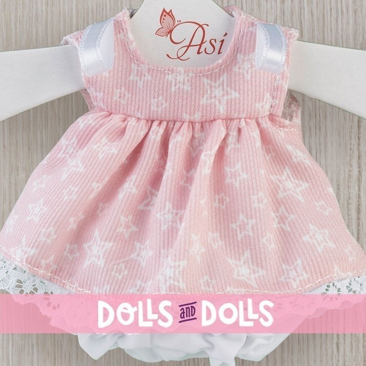 Tenue pour poupée Así 20 cm - Robe étoiles roses pour poupée Cheni