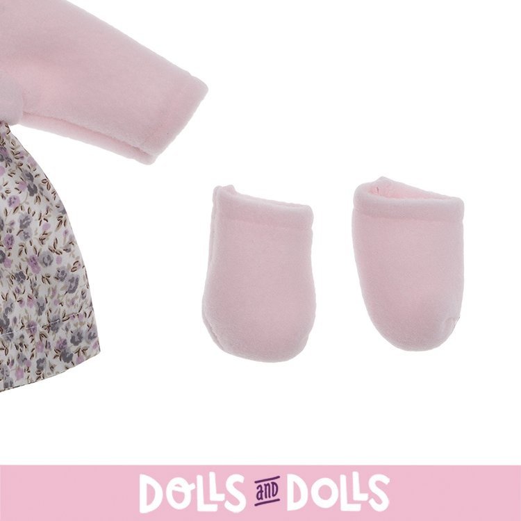 Tenue pour poupée Así 36 cm - Robe imprimée fleurie avec veste rose pour Guille