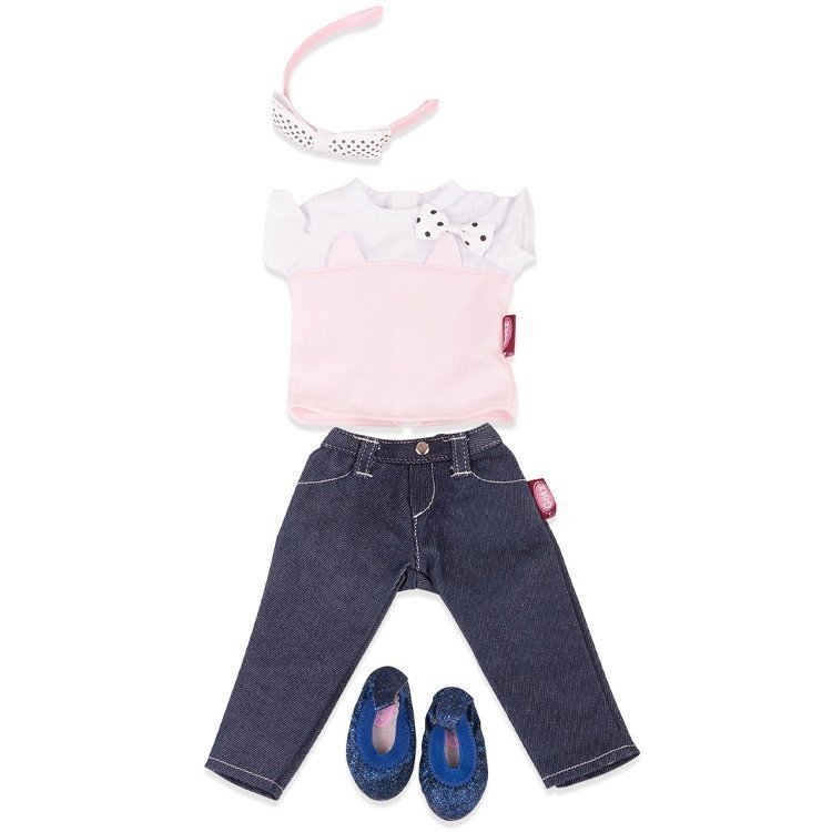 Tenue pour poupée Götz 36 cm - Combo Denim Cat