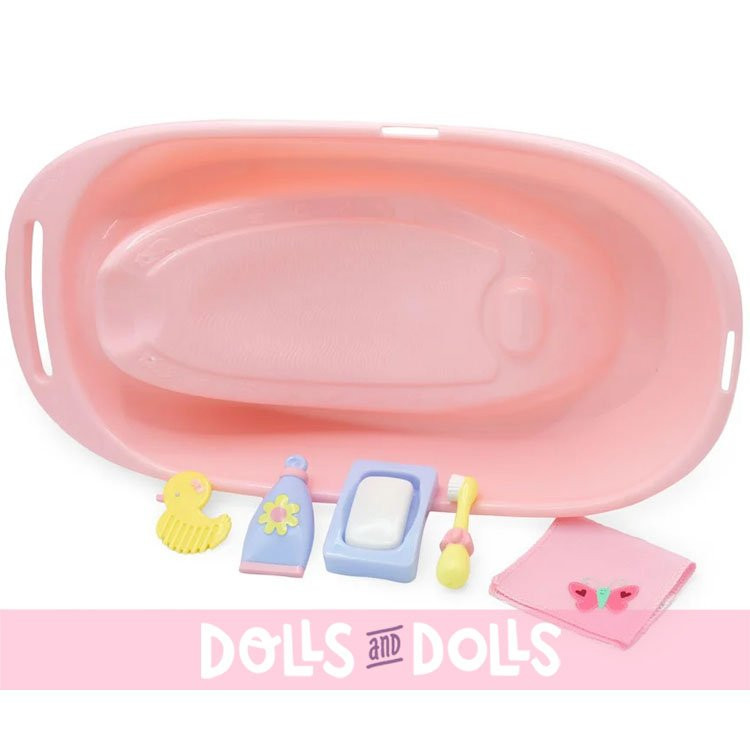 Accessoires pour poupées JC Toys - Baignoire avec 5 accessoires