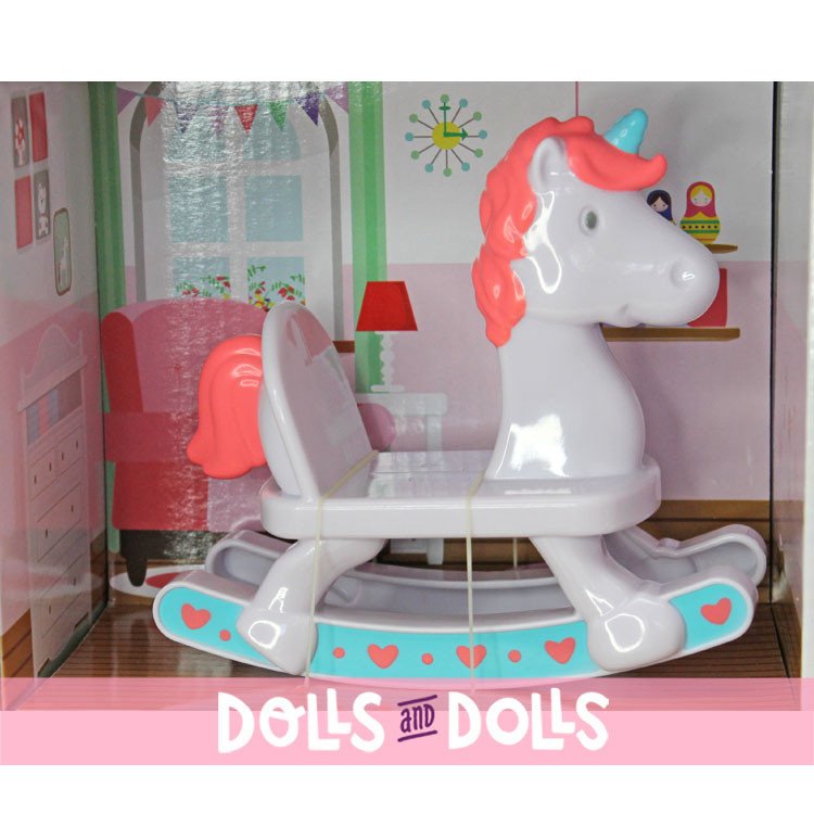 Maison en carton avec poupées et accessoires - Design Berenguer - Lots to Love Babies
