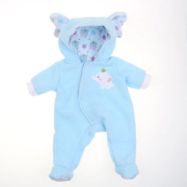 Tenue pour poupée Berenguer Boutique 35-40 cm - Pyjama éléphant bleu