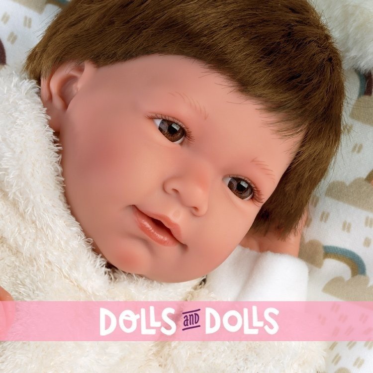 Poupée Llorens 40 cm - Nouveau-né Mimi crybaby avec pochette