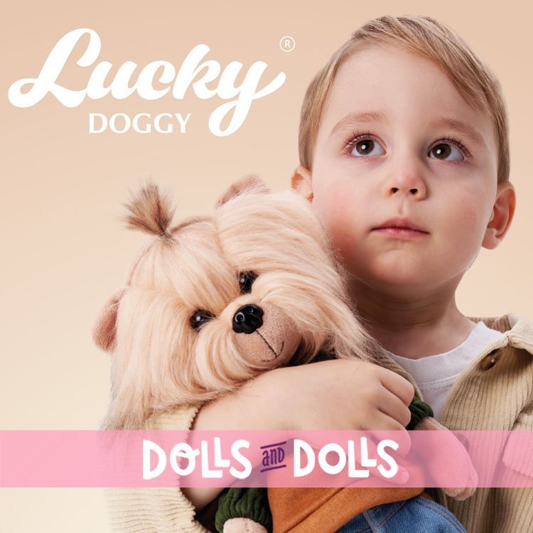 Poupée Lucky Doggy 37 cm - Lucky Andy - Couleurs d'Automne